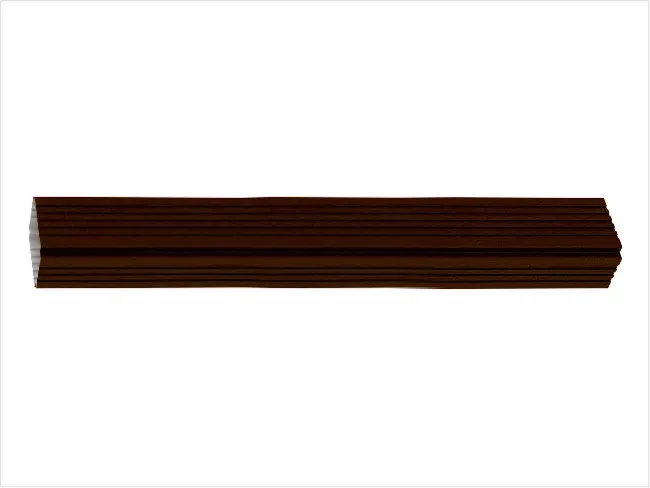 Труба 3 м металлическая для водостока М8017 коричневый шоколад ВЕЛЬВЕТ матовый Труба 3 м металлическая для водостока М8017 коричневый шоколад ВЕЛЬВЕТ матовый